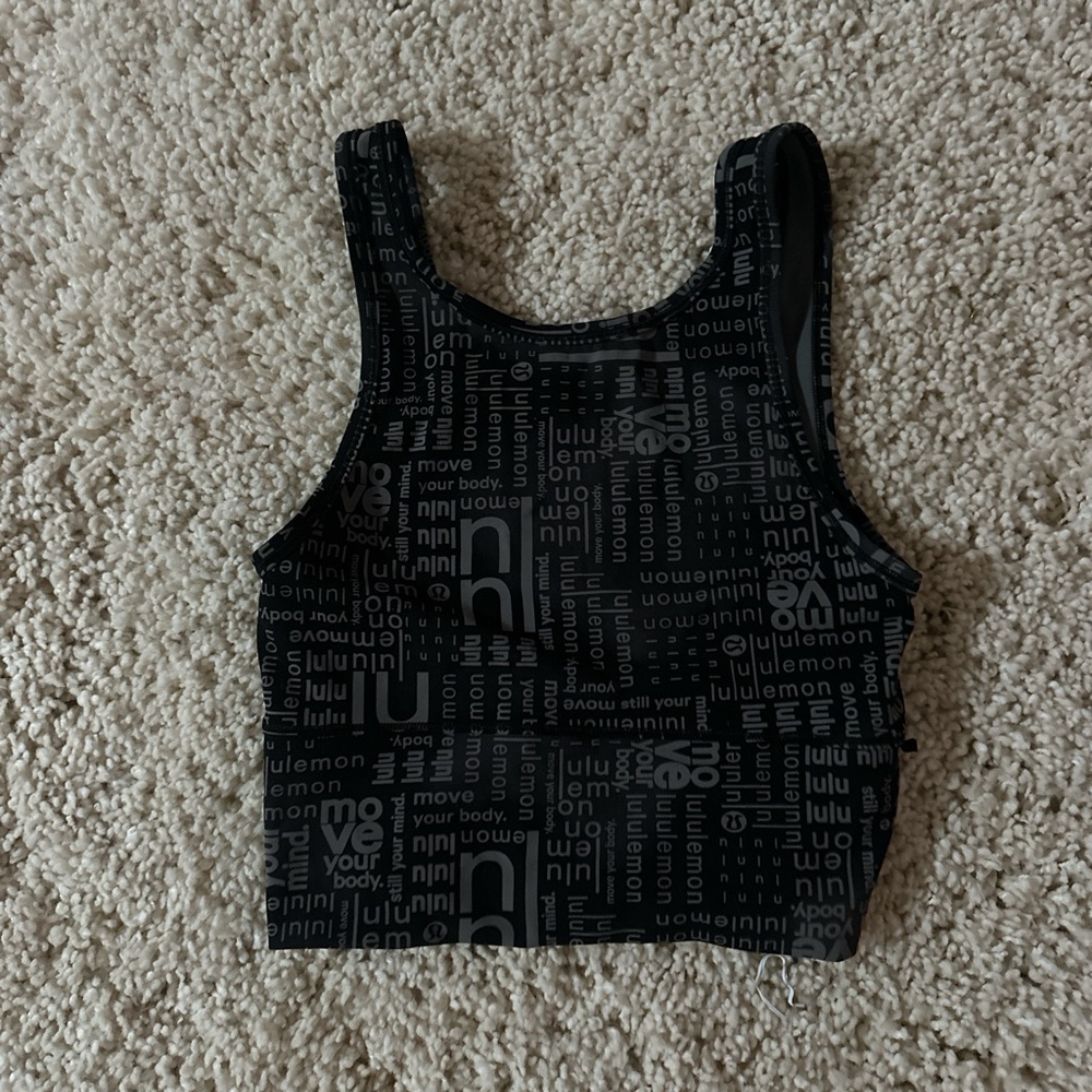 LuluLemon Black Graphic Women's Top